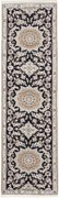 Nain Tappeto 290x80 Blu (Iran) Annodato A Mano