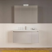Mobile sottolavabo e lavabo Cielo per vasca centrale grigio perla L 80 cm