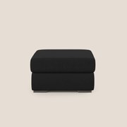 Sun pouf apribile contenitore in microfibra smacchiabile T11 nero