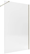 Walk-in single L 140 x H 200 cm, vetro 8 mm vetro senza finitura / trasparente dorato