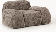 Poltrona lounge in teddy-bouclé Wolke