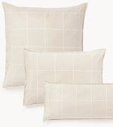 Federa reversibile in flanella di cotone a quadri Noelle