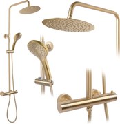 Set doccia con termostato REA VINCENT Gold Brush