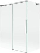 Mexen Rox L paratia vasca da bagno 2-ante scorrevoli 120 + 70 x 150 cm, trasparente, cromato - 8C9L-120-070-01-00