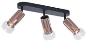 Faretto da soffitto arrotondato bronzo scuro 3 luci regolabile - Veerle