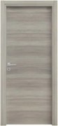 Porta reversibile a battente con telaio colore rovere grigio 70x210 cm