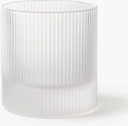 Set di 2 bicchieri in vetro soffiato Ripple