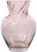 Vaso arredo vetro 25,5 cm rosa
