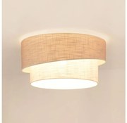 Brilagi - Plafoniera DOVER SHINE 1xE27/15W/230V diametro 50 cm grigio/color crema