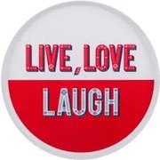 Vassoio melammina 35 cm rosso Maiolika