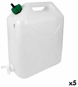 Caraffa EDA Rubinetto Extra forte 20 L 36 x 17 x 44 cm (5 Unità)