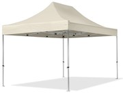 TOOLPORT 3x4,5m gazebo pieghevole PES, PROFESSIONAL alluminio, crema - (600196)