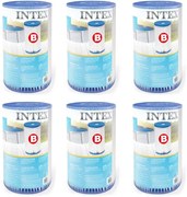 INTEX 29005 Ricambio cartone cartuccia per pompa filtro acqua piscina modello B Pezzi 6