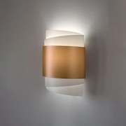 Applique Moderna Con Cavo 1 Luce Bea In Polilux Oro Made In Italy