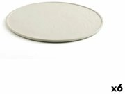 Sotto Piatto Quid Mineral Gres Ceramica Beige Ø 33 cm (6 Unità)