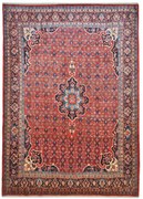 Bidjar Tappeto 220x310 Rosso (Iran) Annodato A Mano