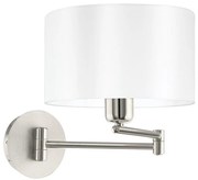 Eglo 33269 - Applique PASTERI 1xE27/60W/230V cromo opaco/bianco