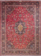 Mashad Tappeto persiano 290 x 400 Rosso (Iran) Annodato A Mano