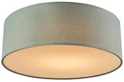 Plafoniera verde 30 cm con LED - Drum LED