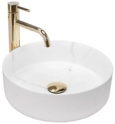 Lavabo da appoggio Rea Sami Marble Mat