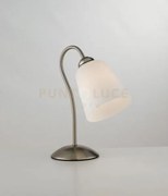 Lume da appoggio 1162 nickel 1 luce attacco e14 21x29cm