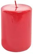 Candela rossa Pillar Lucid, 15 cm