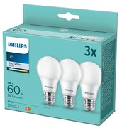SET 3xLampadine LED Philips A60 E27/8W/230V 4000K