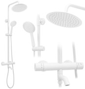 Set Doccia da incasso con Termostatato Lungo White Matt