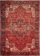 Heriz Tappeto 350x260 Rosso (Iran) Annodato A Mano