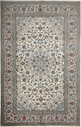 Kashan Tappeto 200x310 Beige (Iran) Annodato A Mano