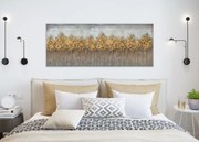 AGAVE quadro astratto moderno Bosco dorato 150×60