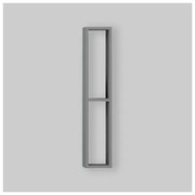 Pensile Da Bagno A Giorno Doppio Vano Aperto 15x80 Grigio