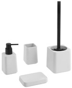 Sapho - Set bagno 4 pezzi bianco/nero