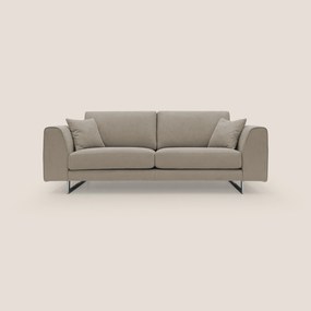 Armony Divano moderno con slitte in acciaio e tessuto impermeabile T02