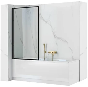 Schermo vasca Rea Lagos Fix 80 Black