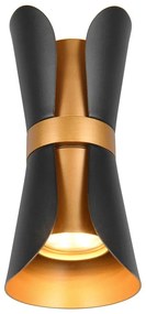 Lampada da parete in colore nero-bronzo Coat - Trio