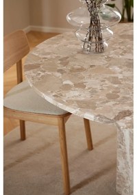 Tavolo da pranzo rotondo in marmo marrone chiaro ø 130 cm Naxos - Actona