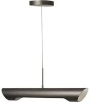 Lampada A Sospensione Moderna Long In Acciaio Nero Led Integrato 7 Watt