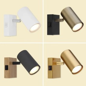 Globo 57911-1B - Faretto da parete ROBBY 1xGU10/25W/230V nero