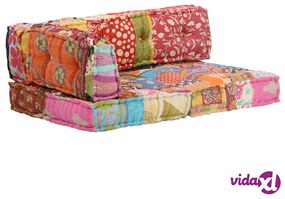 vidaXL Pouf in Tessuto Patchwork