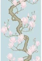 Cole & Son Carta da parati Magnolia Tree - Sky Blue and Blush