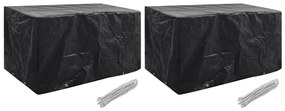 Coperture Arredi Giardino 2 Pz 8 Occhielli 180x70x90 Cm /