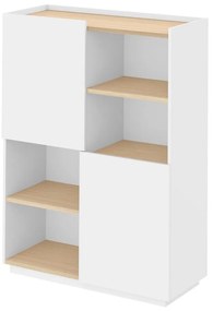 Libreria bianca 100x147 cm Nina - TemaHome