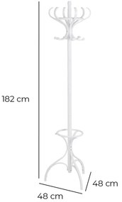Appendiabiti in legno di pioppo bianco Thonet - Casa Selección