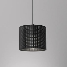 Lampadario a sospensione con filo LOFT SHADE 1xE27/60W/230V diametro 18 cm nero