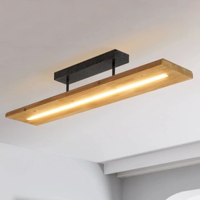 Lindby Nesaja plafoniera LED di legno