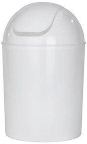 Cestino per la spazzatura bianco lucido in acciaio inox 6 l Economic – Wenko