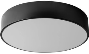 Lampada Plafoniere 50cm Rotonda Nero Da Soffitto app644-4c