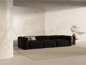 Divano nero 364 cm Bergamo – Cosmopolitan Design