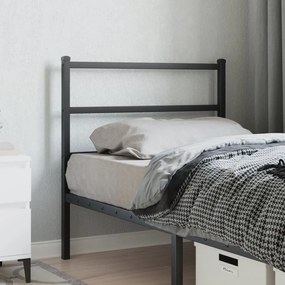 Testiera İn Metallo Nero 90 Cm /